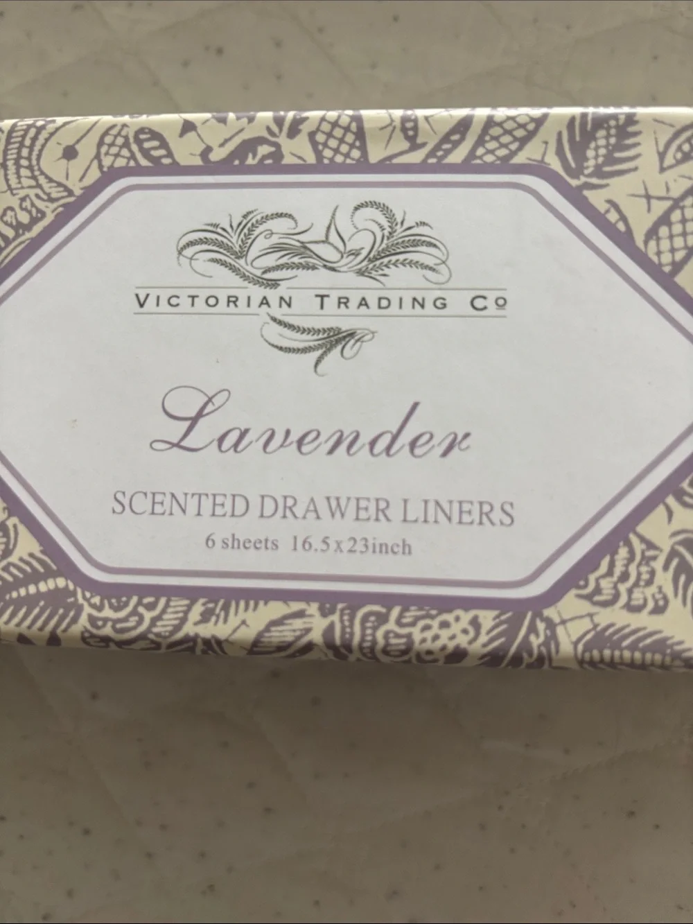 Victoria trading co Rose & Lavender Scented Drawer Liners - Floral Pattern